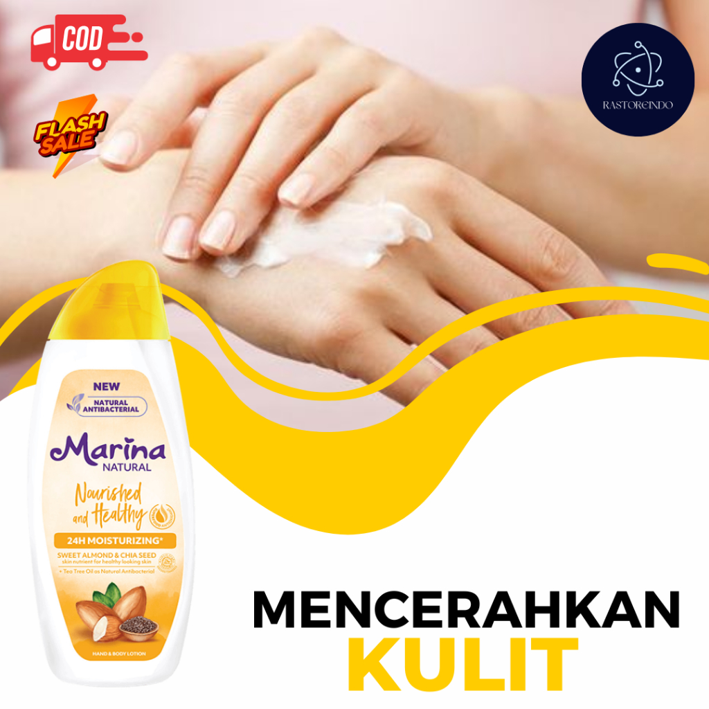 Jual Marina natural nourished and healthy body lotion mencerahkan kulit