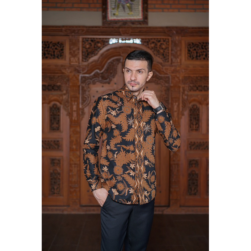 Jual Kluweh Baju Batik Pria Lengan Panjang Lapis Furing Premium Modern ...