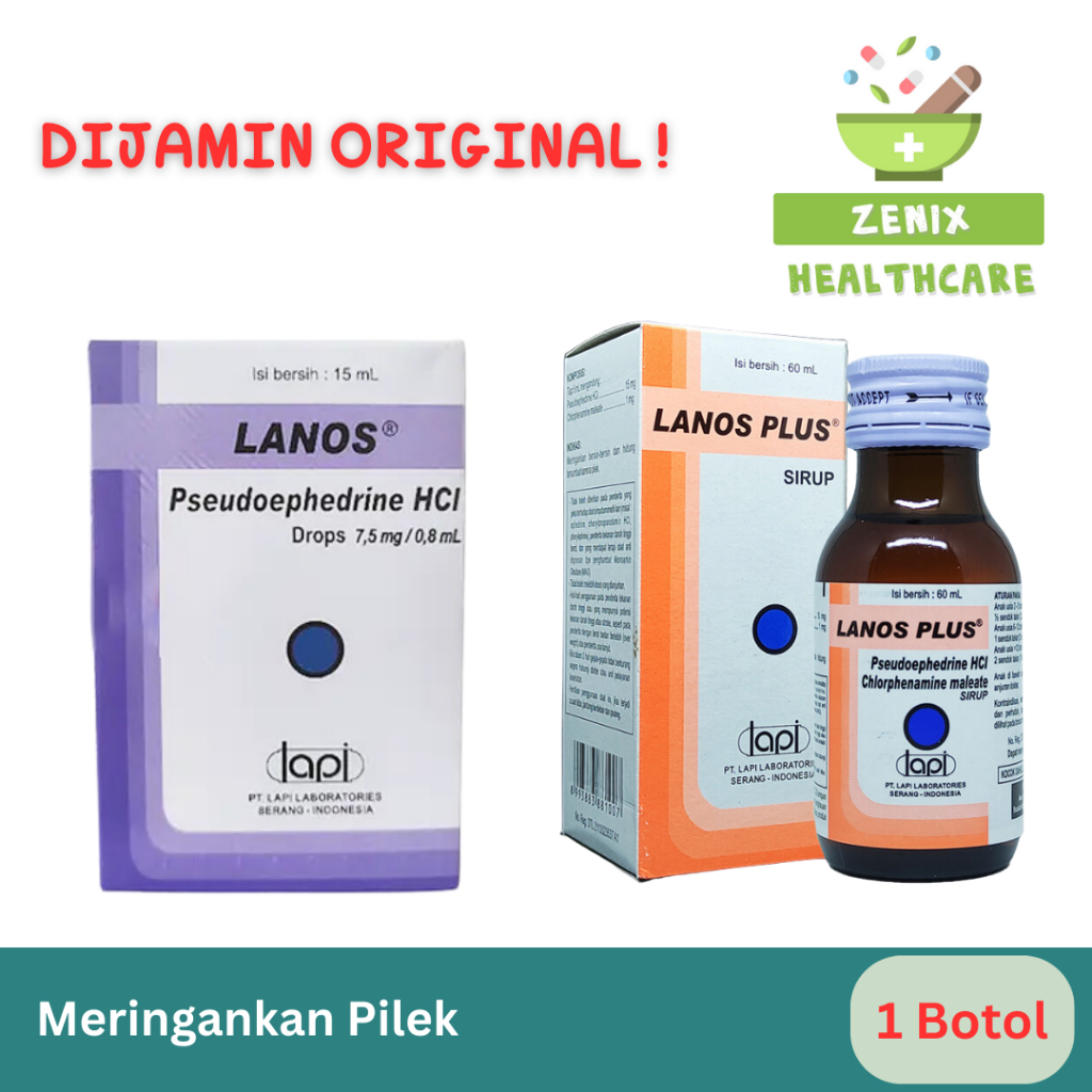 Jual Lanos Drop/Lanos Plus Sirup Obat Pilek Anak | Shopee Indonesia