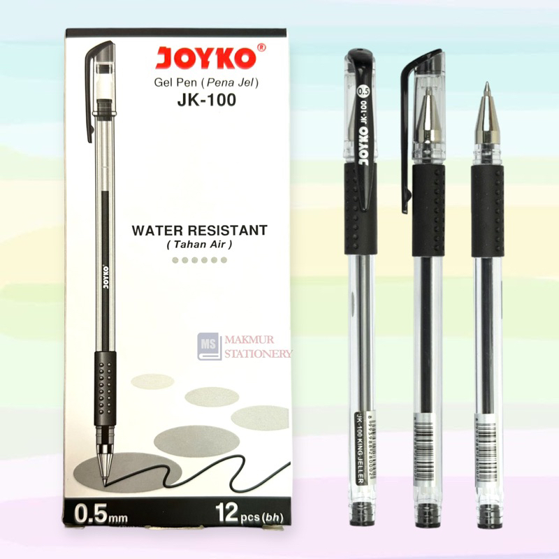 Jual Pulpen / Ballpoint / Pen Gel Joyko JK-100 (12 Pcs) | Shopee Indonesia