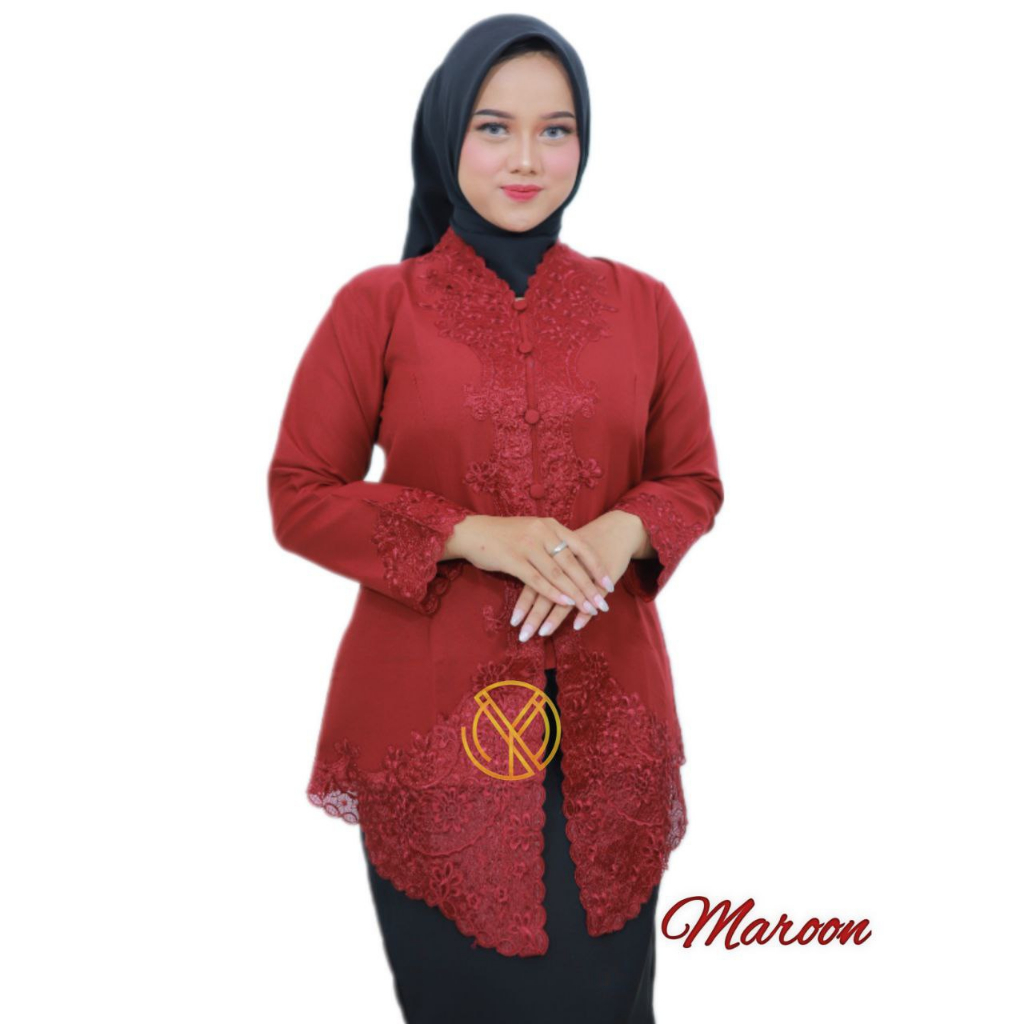 Jual Kebaya Encim Dewasa Bordir Tangan Panjang Katun Premium Kebaya Moderen Pakaian Tradisonal 