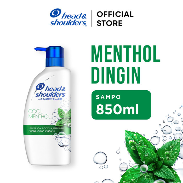 Jual Head and Shoulders Sampo Anti Ketombe Menthol Dingin ZPT Perawatan Rambut 850ml / Head and