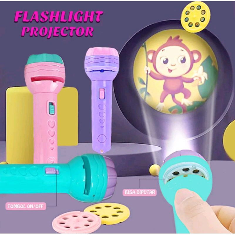 Jual Mainan Flashlight Projector/mainan senter proyektor edukasi
