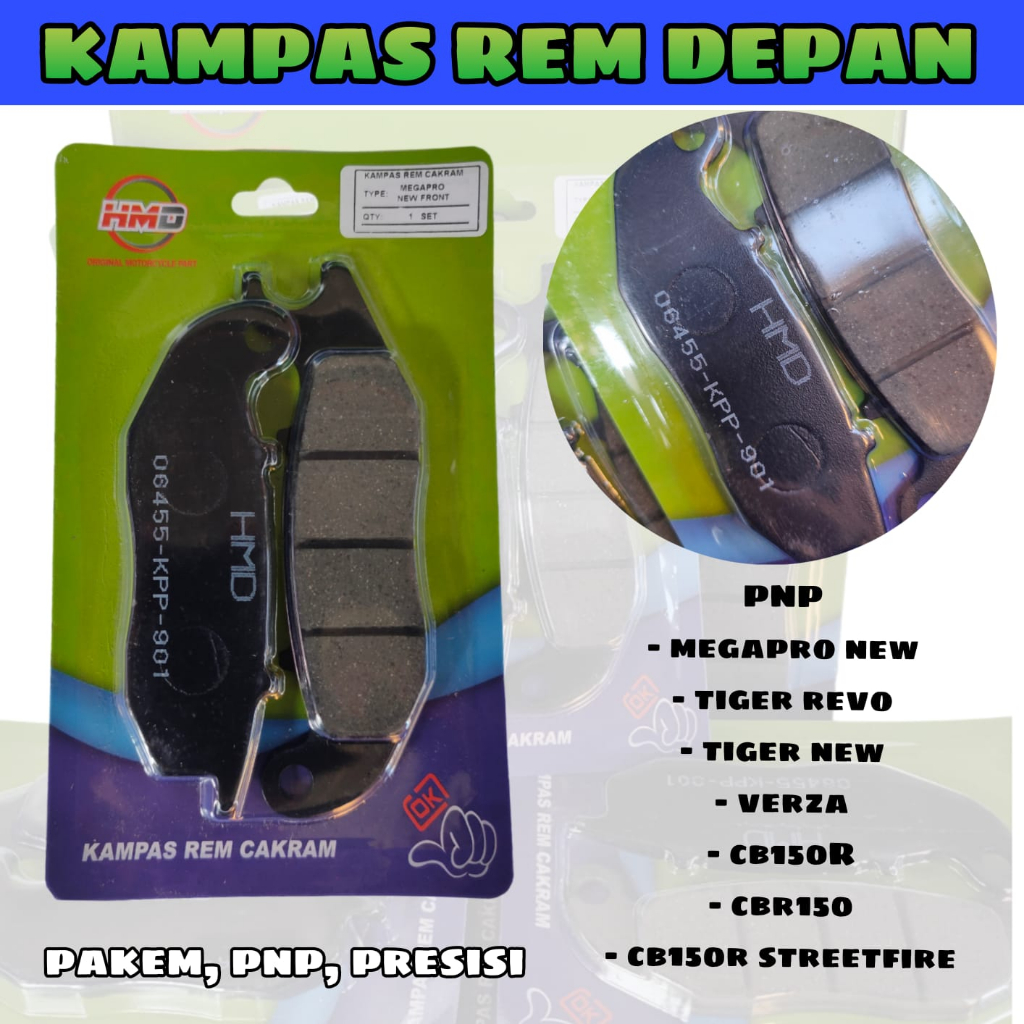 Jual Hmd Discpad Kampas Rem Depan Cakram Tiger Revo Mega Pro New Verza