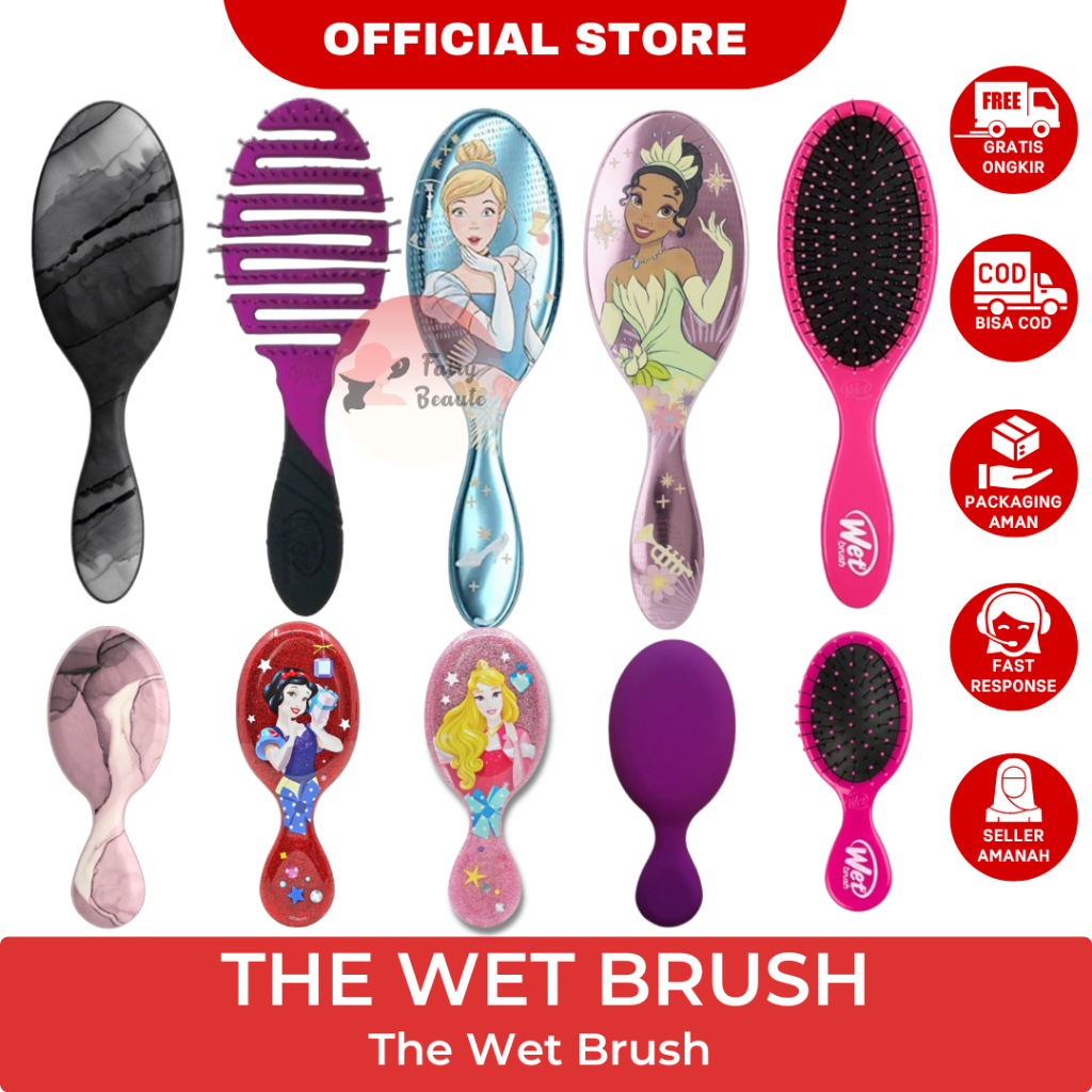 Jual THE WET BRUSH WetBrush Disney Princess / Wet Brush Mini Disney