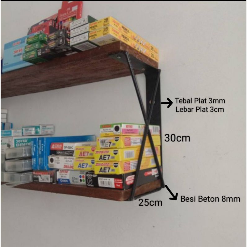 Jual Siku Rak 2 Susun 25cm x 30cm (2pcs) | Shopee Indonesia