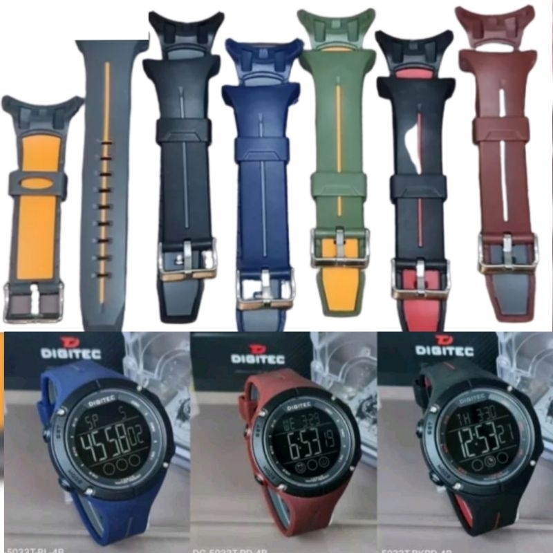 Jual (COD) NC106 STRAP TALI JAM DIGITEC SERI DG 5033T ORIGINAL 100