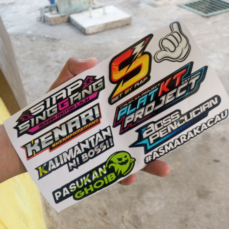 Jual Stiker Paketan Singgang 9 pcs | Shopee Indonesia