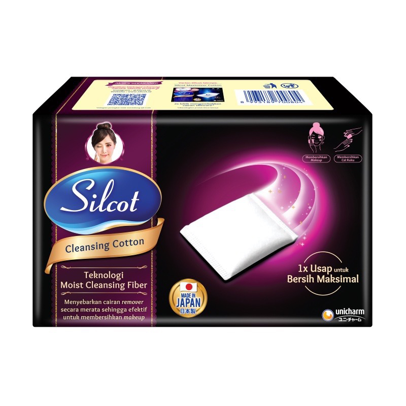 Jual Silcot Cleansing Cotton 82 - Kapas Kecantikan Unicharm Cleansing ...
