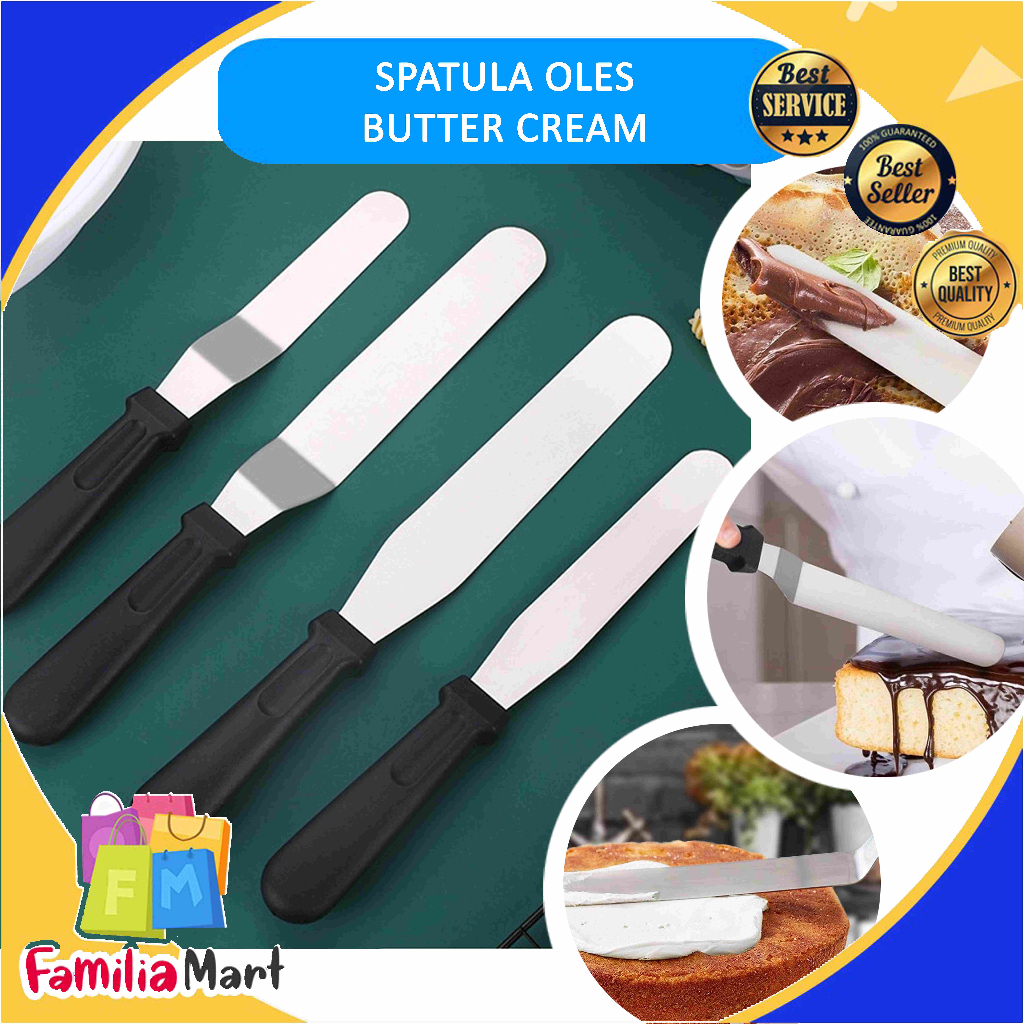 Jual Spatula Buttercream / Spatula Stainless Siku / Lurus / Spatula ...