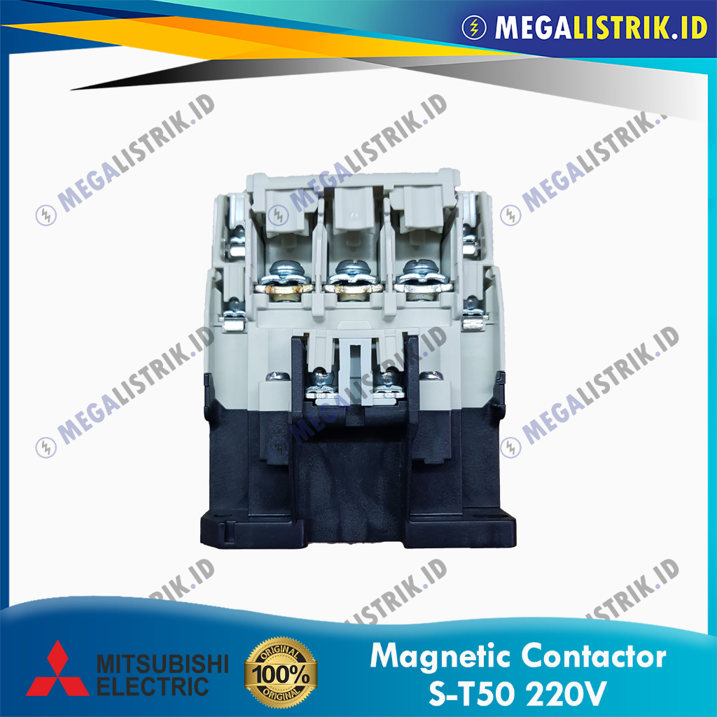 Jual MITSUBISHI KONTAKTOR S-T50 220V AC / MAGNETIC CONTACTOR S-T 50 ...