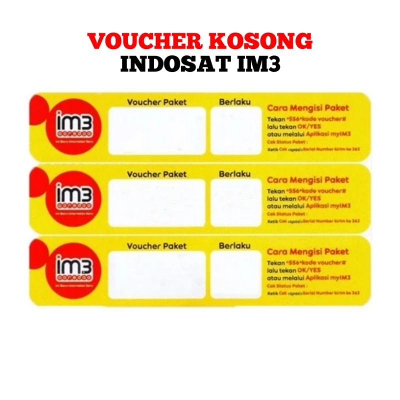 Jual VOUCHER KOSONG / VOUCHER ZERO INDOSAT | Shopee Indonesia