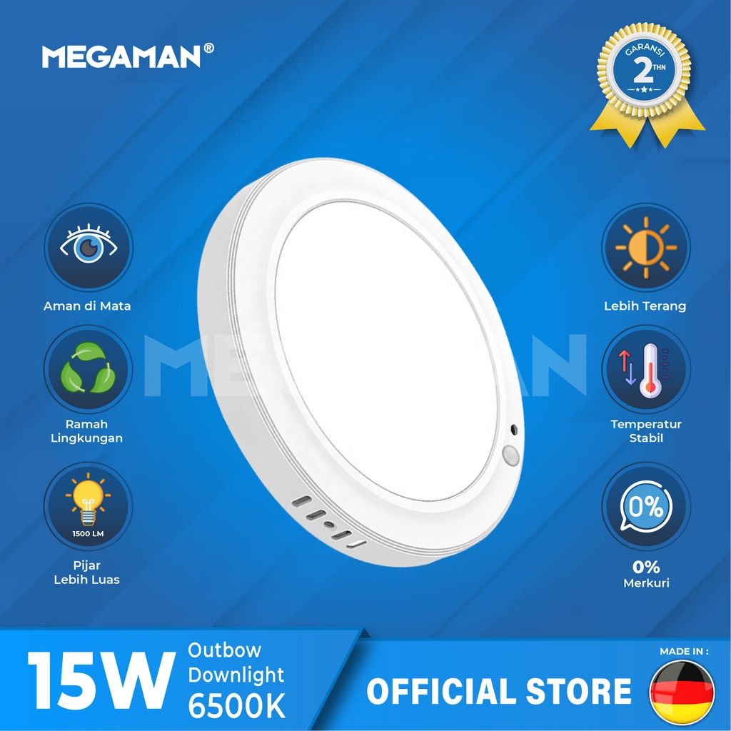 Jual Lampu Downlight Megaman Led Outbow W Putih Mqtl Shopee Indonesia