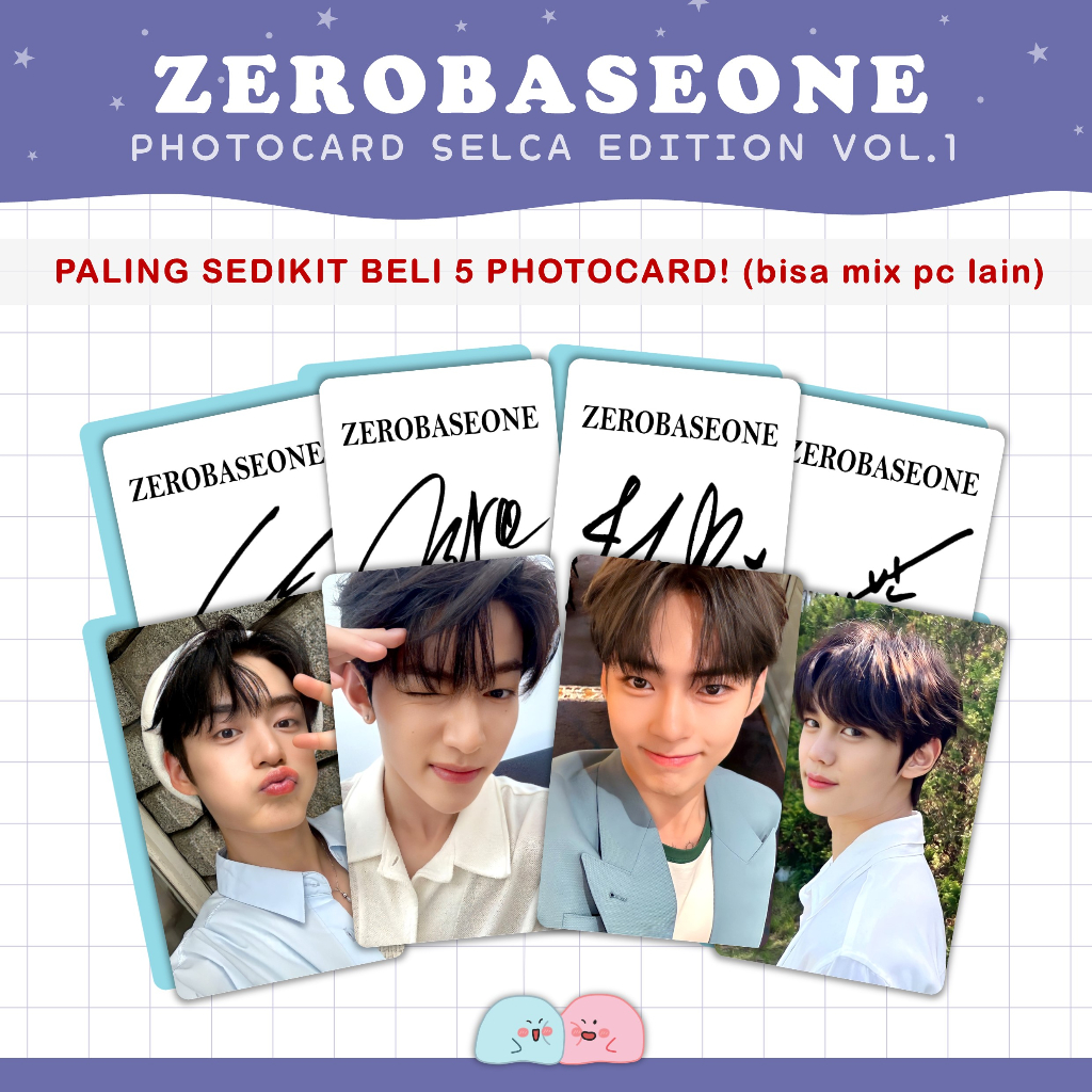 Jual (MINIMAL BELI 5!) PHOTOCARD ZEROBASEONE (ZB1) SELCA EDITION VOL. 1 ...