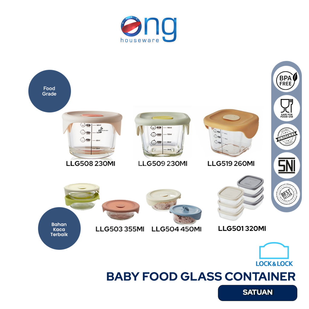 Jual Locknlock Lock & Lock Baby Food Container Tempat Makan Wadah MPASI