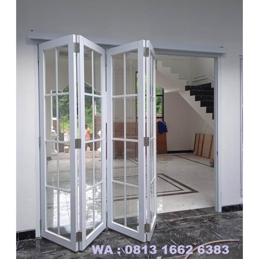 Jual Pintu Lipat Aluminium Alexindo 4 Daun Kusen 4 Ornamen Shopee Indonesia 7609