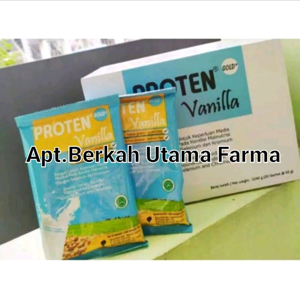 Jual Proten Gold Vanila Box isi 20 Sachet @52 gr - Susu Protein ...