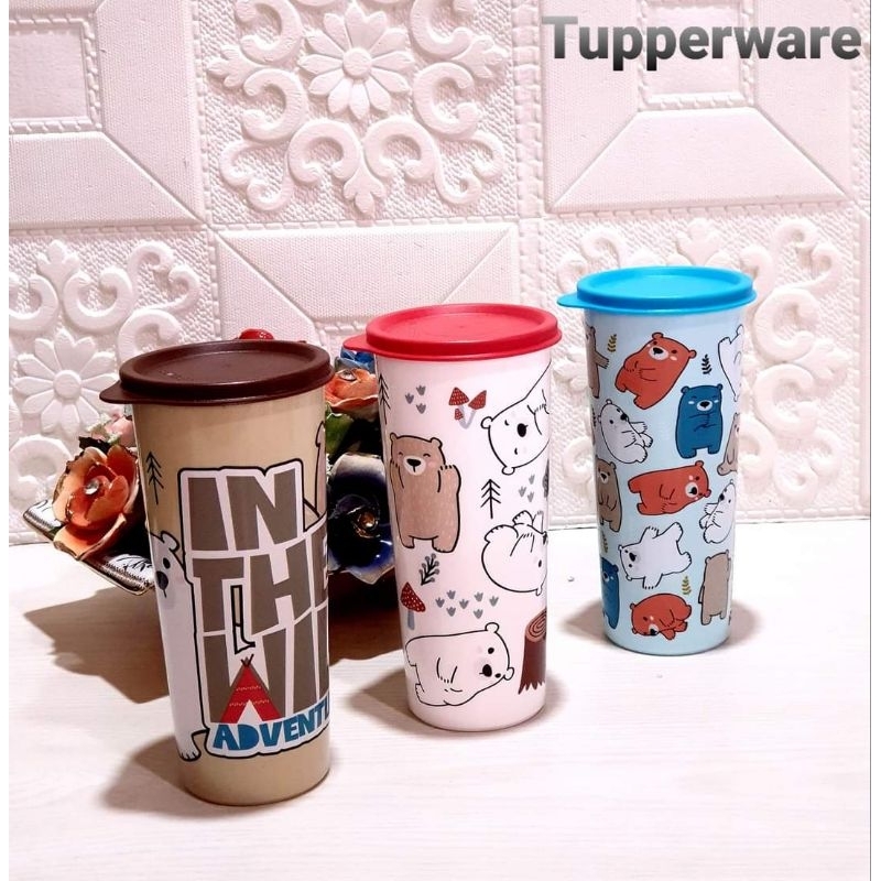 Jual Bear Tumbler/ Giant tumbler Tupperware 470ml harga satuan | Shopee ...