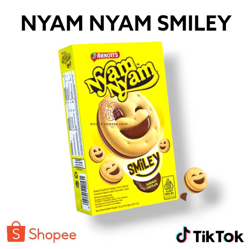 Jual Nyam Nyam Smile Chocolate 1pack Shopee Indonesia