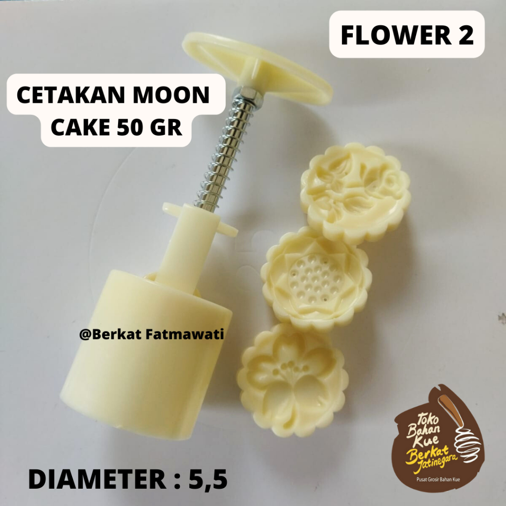 Set Per Stampare Mooncake Da 50g - 2 Stampi E 12 Timbrini, Per Dolci E Biscotti Fai Da Te, Materiale Alimentare