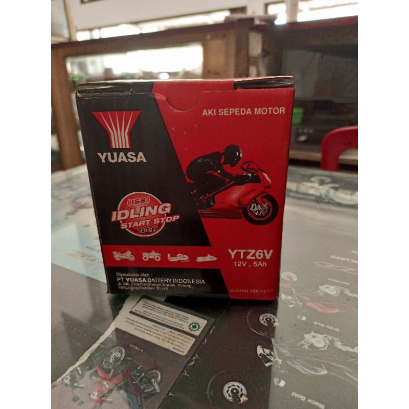 Jual Yuasa YTZ6V Aki motor | Shopee Indonesia