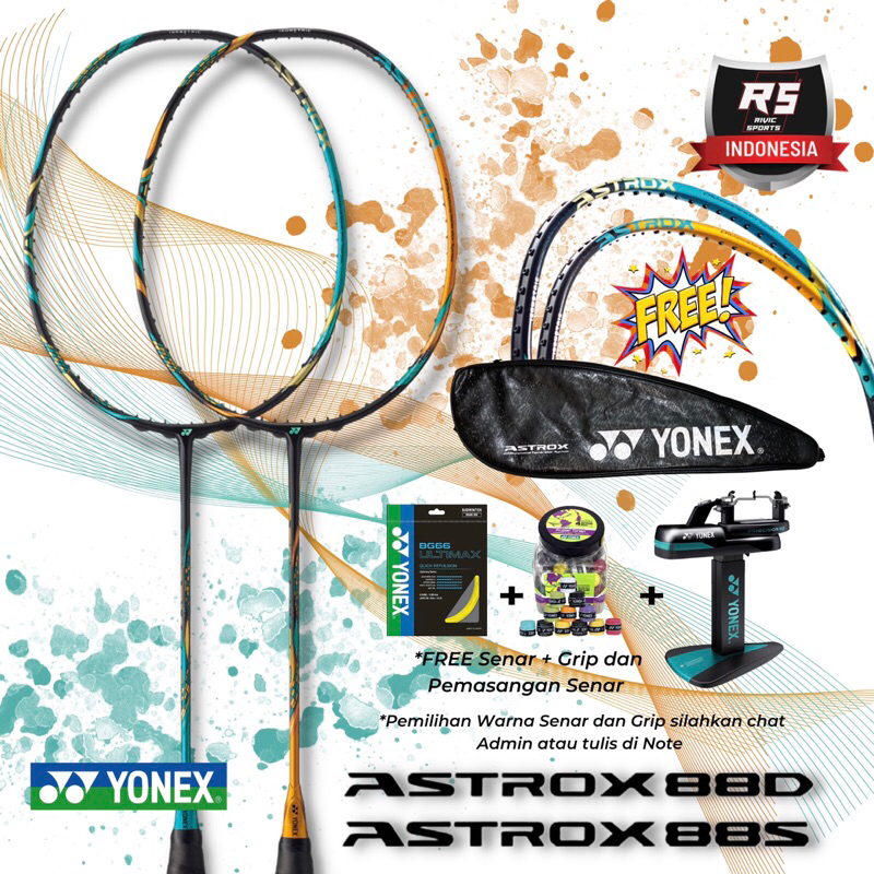 Jual RAKET BADMINTON YONEX ASTROX 88 D / S PRO 88D 88S PRO ORIGINAL ...