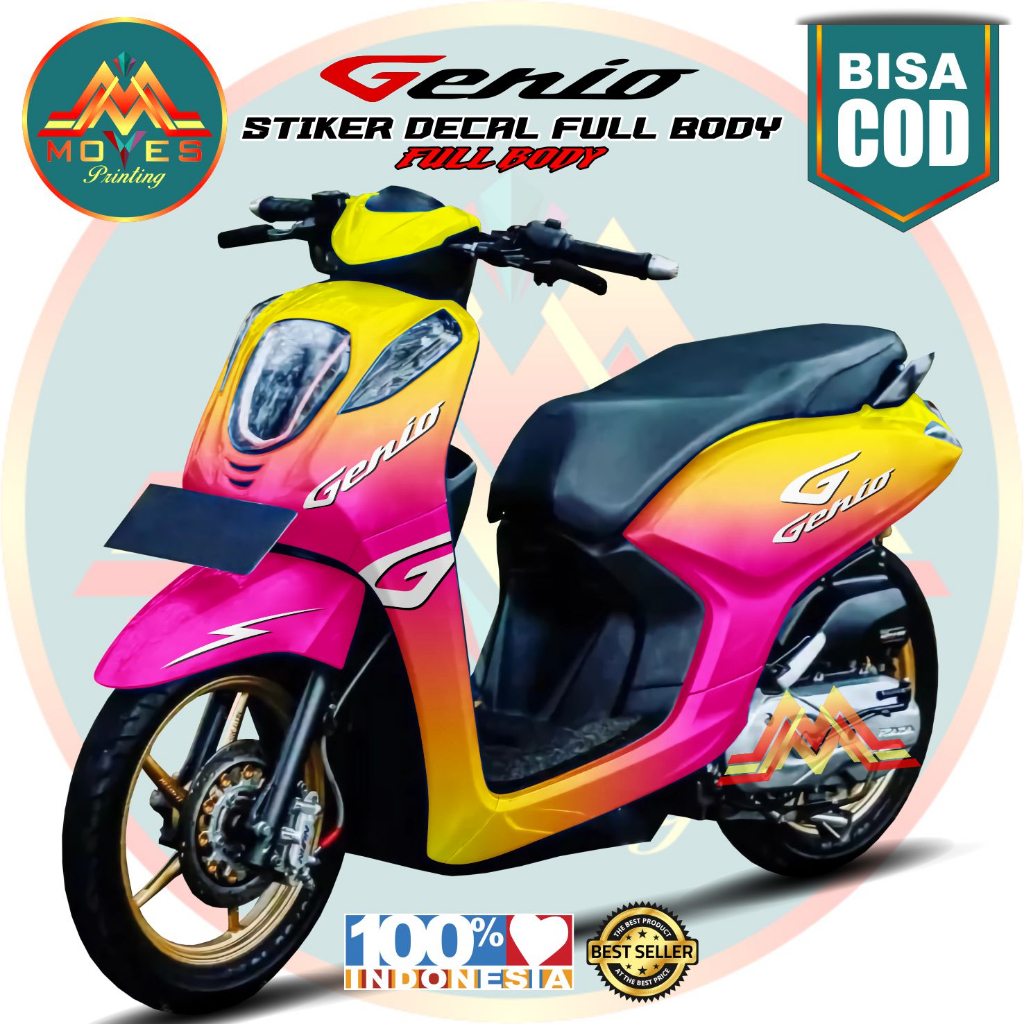 Jual (PROMO SPECIAL) Decal Genio Full Body - Stiker Genio Full Body ...