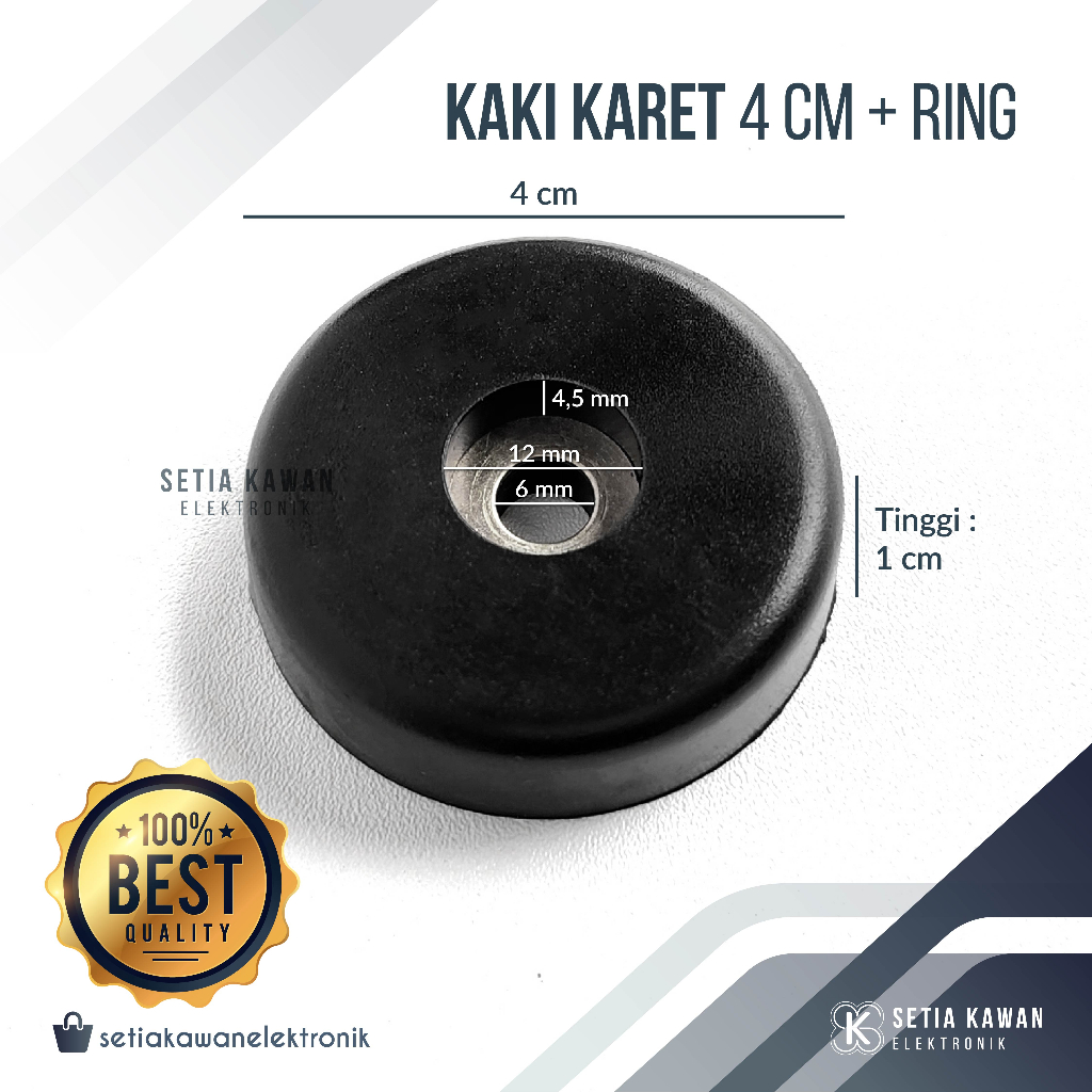 Jual Kaki Karet Ring 4 cm Box Speaker PREMIUM / Power Ampli / Hardcase ...