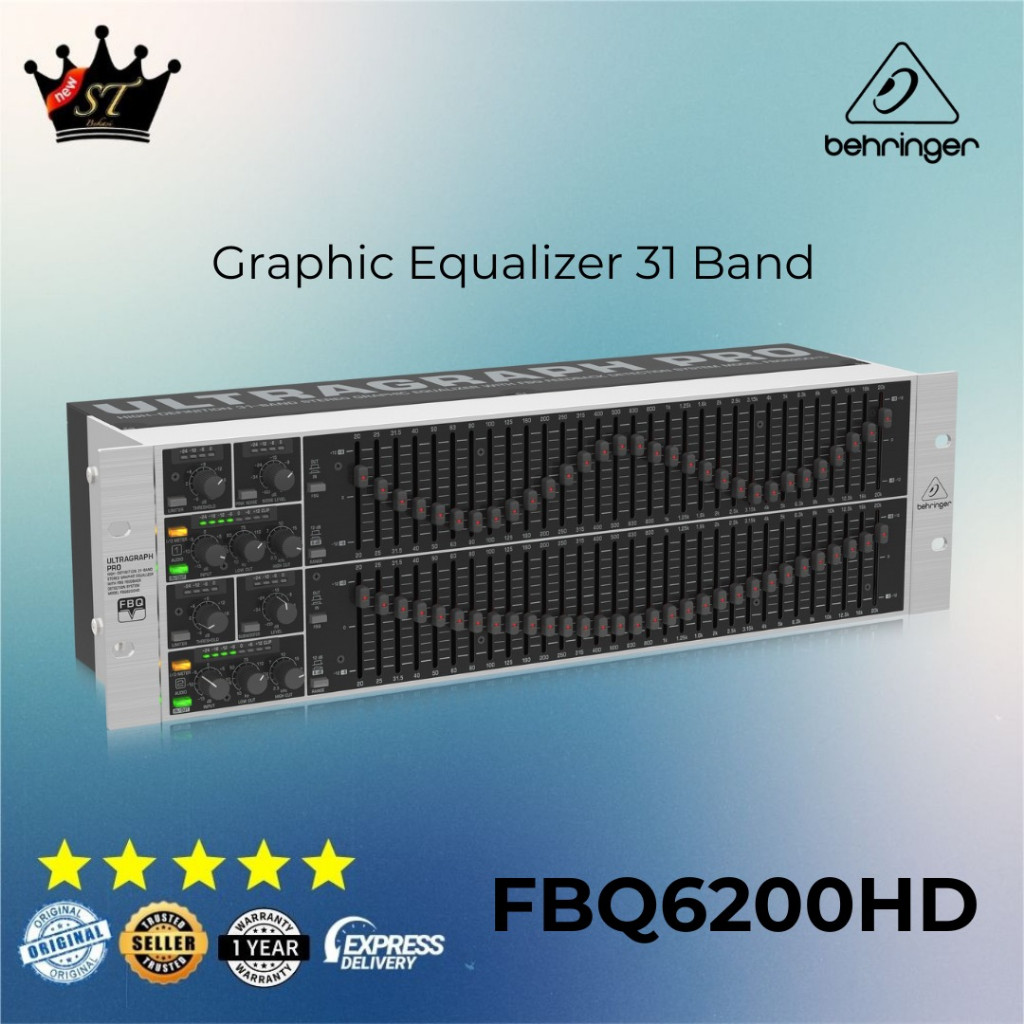 Jual Behringer FBQ6200HD FBQ6200 FBQ6200 6200 HD Graphic Equalizer 31