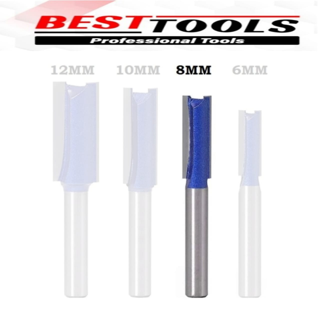 Jual mata router profil STRAIGHT TCT 6mm 8mm 10mm 12mm Double Blade ...