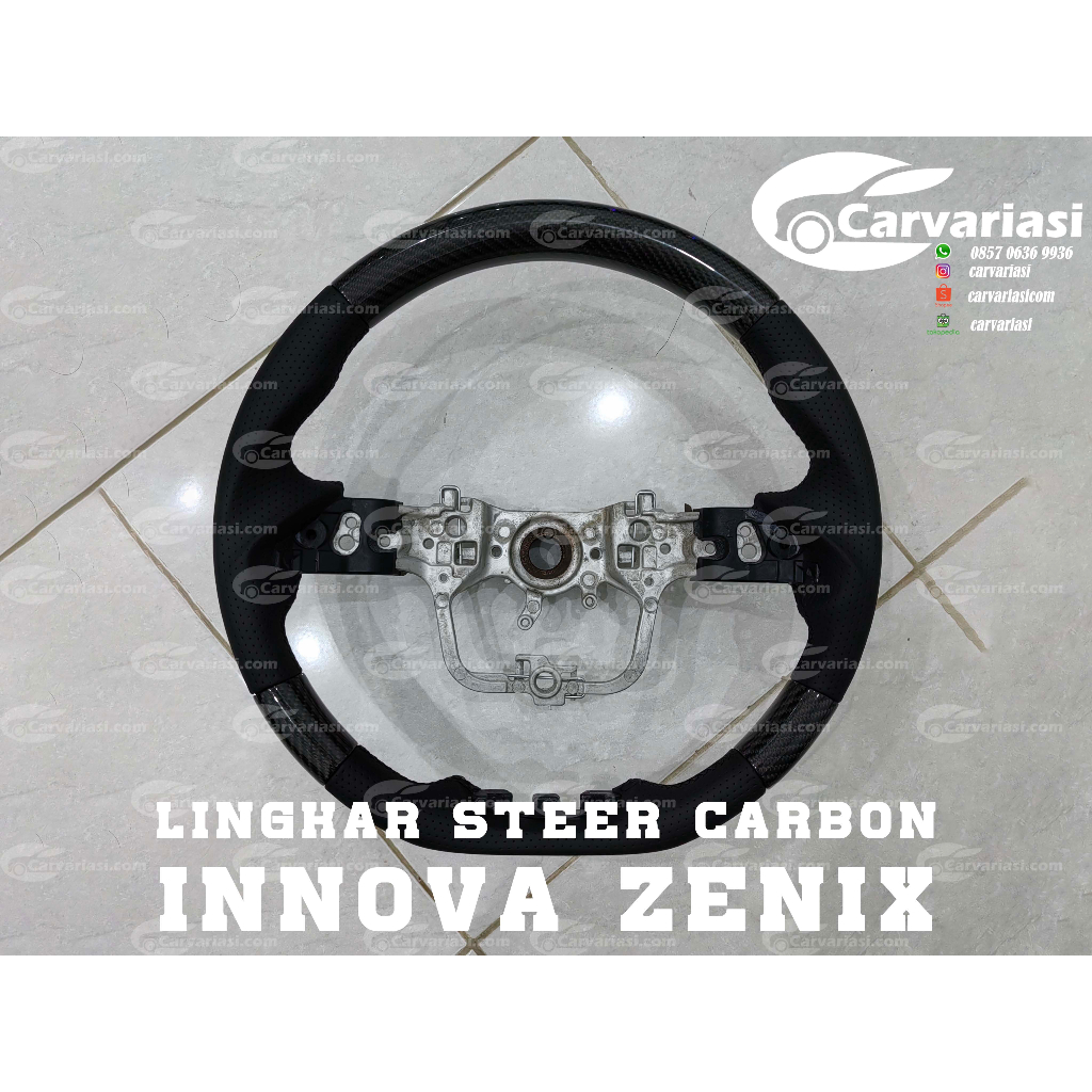 Jual Steer Carbon Zenix Steer Innova Steer Zenix Carbon | Shopee Indonesia