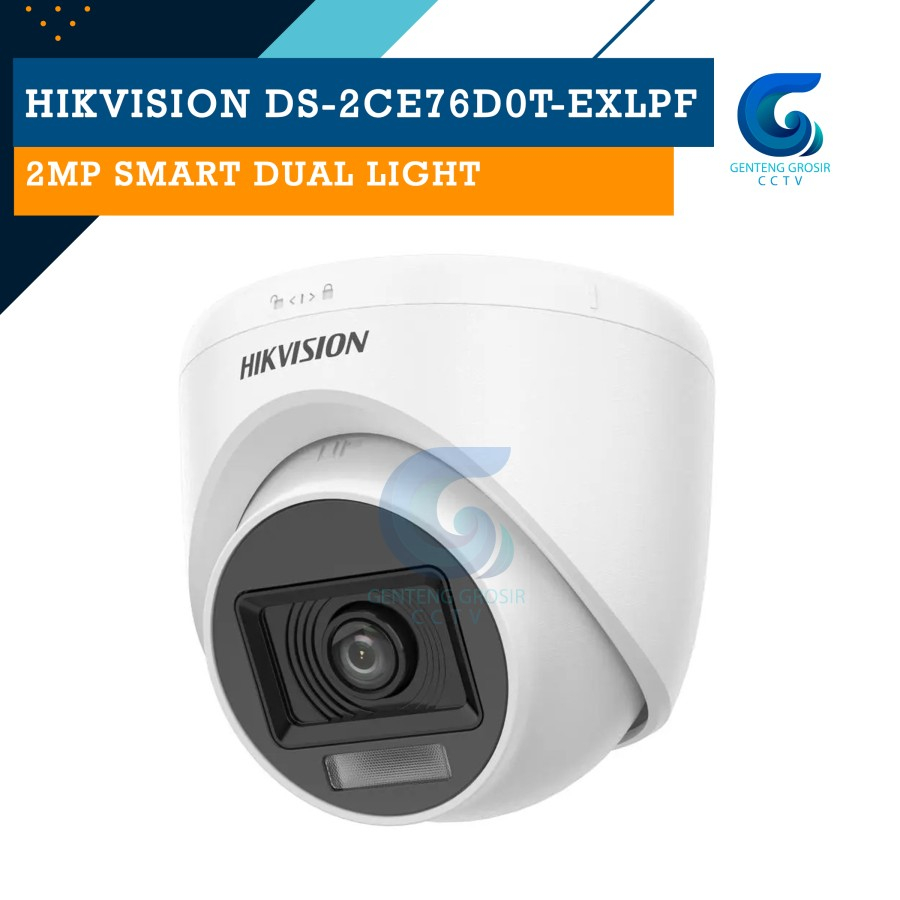 Jual Hikvision Ds Ce D T Exlpf Mp Dual Light Indoor Fixed Turret