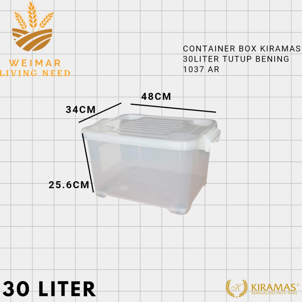 Jual KONTAINER BOX KIRAMAS KONTAINER 30 LITER - 50 LITER - 75 LITER ...