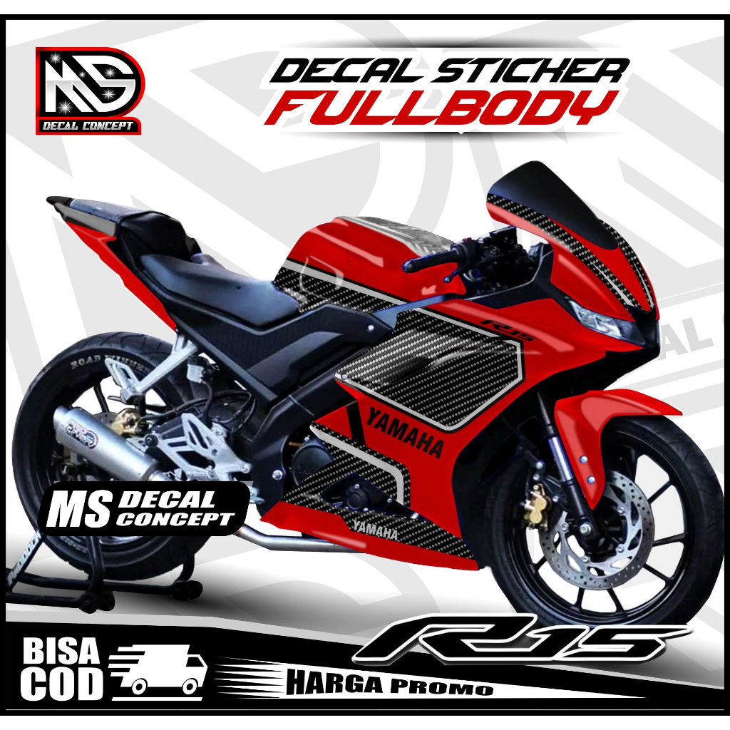 Jual (TERBARU) Decal R15 V3 Full Body Stiker R15 V3 Full Body Dekal R15 ...
