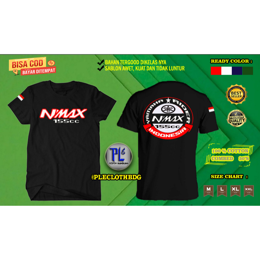 Jual Kaos Baju Pria Wanita Kaos Baju Motor Nmax 155 Yamaha Kaos Bagus Kaos Nmax 155 Yamaha Baju 5724