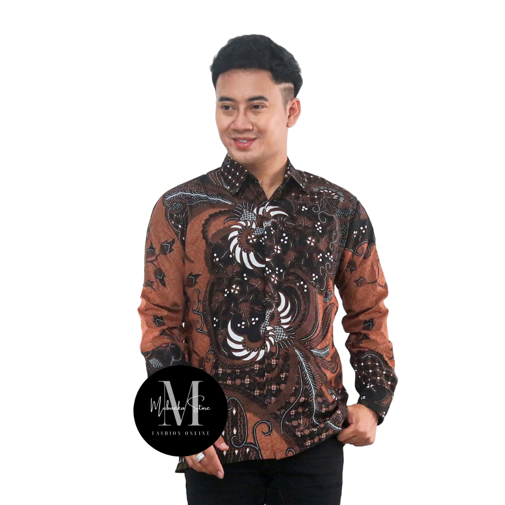 Jual Baju Kemeja Batik Pria Dewasa Murah Lengan Panjang Modern Seragam ...