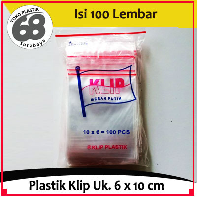 Plastik Klip size 6 x 10 cm (isi 100 lembar)