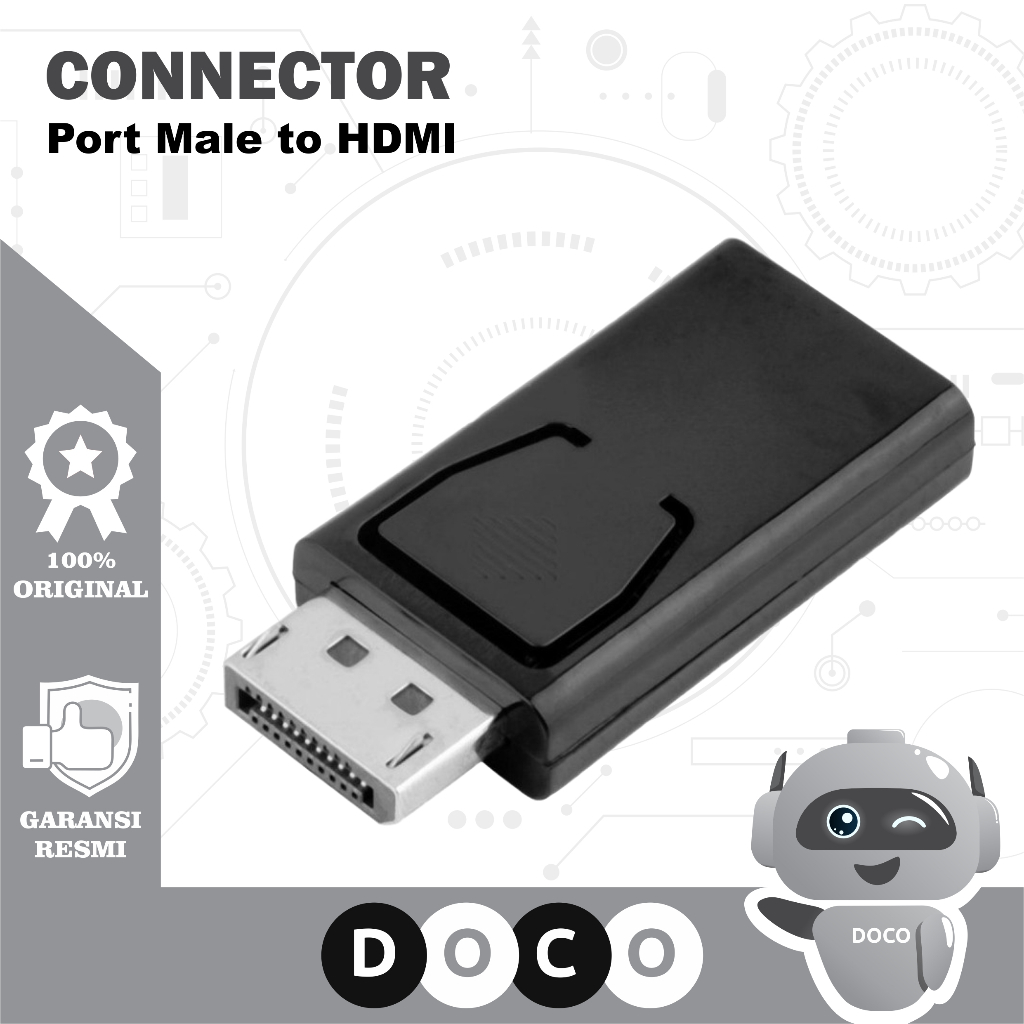 Jual Connector Display Port Male to HDMI Female Konektor Adapter Video