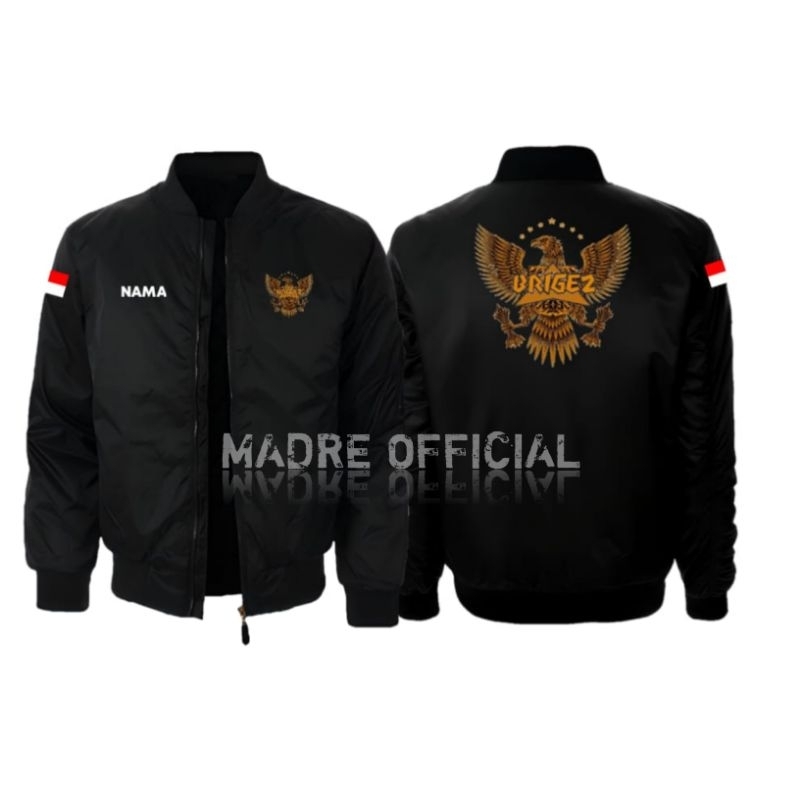 Jual Jaket bomber pria terbaik - bomber BRIGEZ GARUDA bordir - desain ...