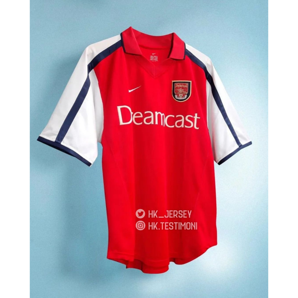Jual JERSEY BOLA ARSENAL DREAMCAST 2000 Shopee Indonesia