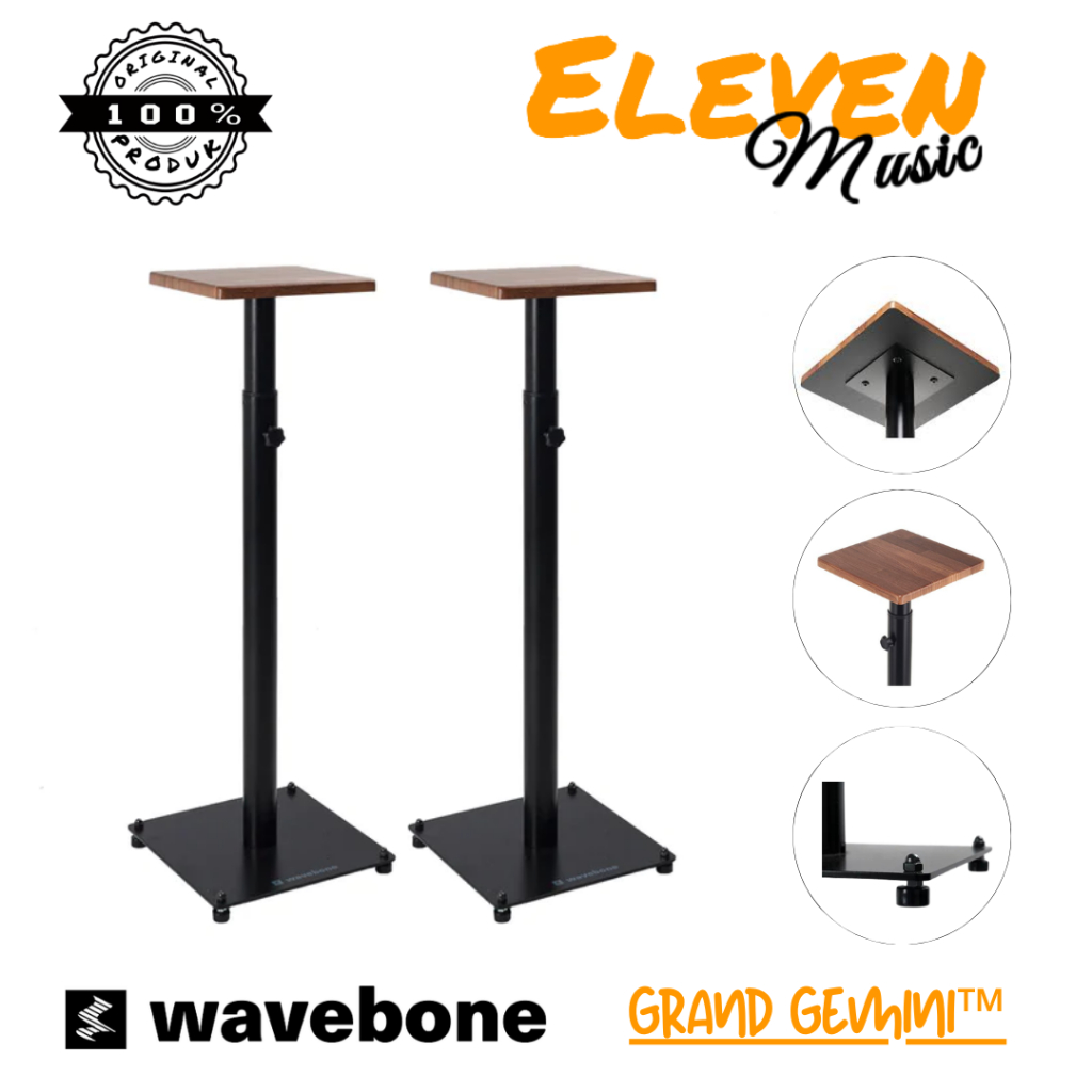 Jual Wavebone Grand Gemini Floor Standing Studio Monitor Stand Speaker