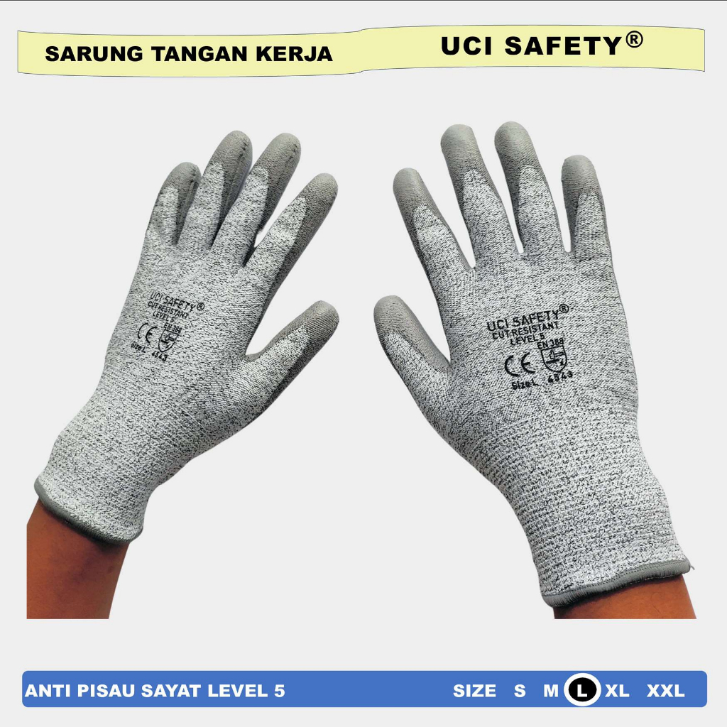 Jual Hand Gloves Anti Licin Anti Slip Anti Iris Coating Karet Telapak ...