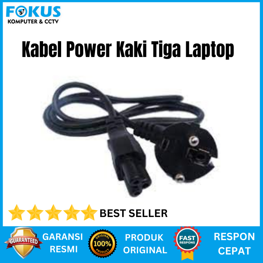 Jual Kabel Power Kaki Tiga Charger Laptop | Shopee Indonesia
