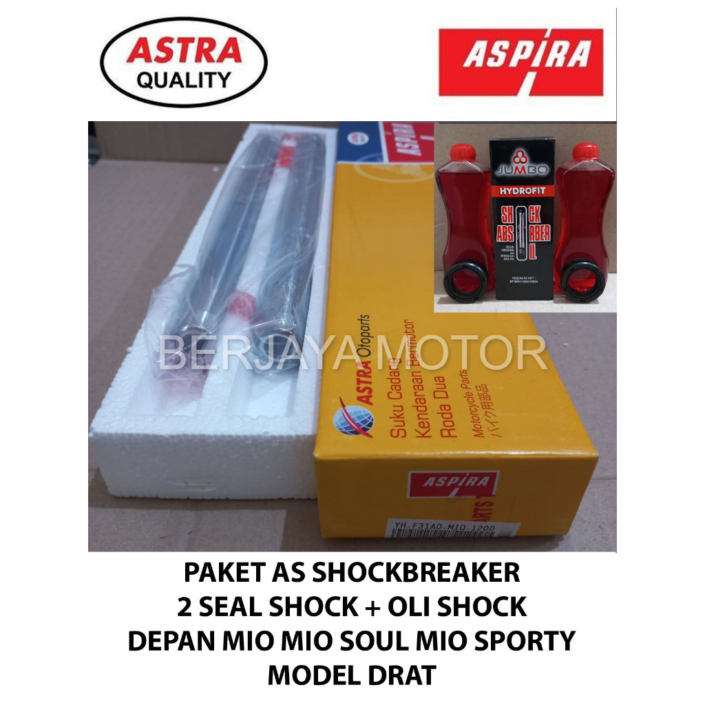Jual PAKET AS SHOCK DEPAN MIO SOUL SPORTY 2 SEAL SHOCK + OLI SHOCK