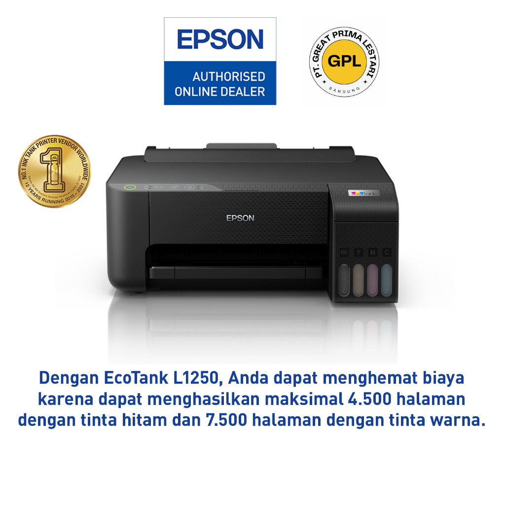 Jual Printer Epson L1250 L 1250 L 1250 Wireless Wifi Epson Ecotank L1250 A4 Wi Fi Ink Tank 1205