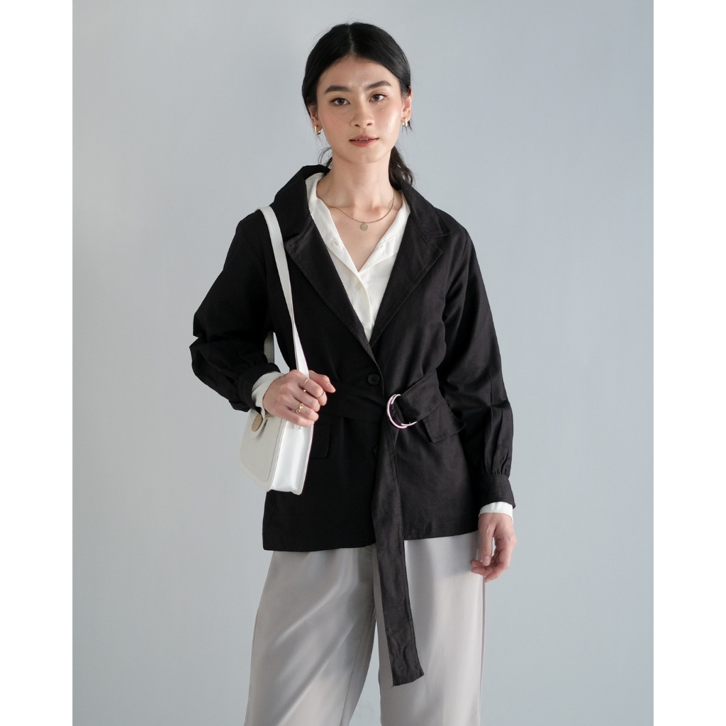 Jual Myrubylicious RUINEY BLAZER | ATASAN | BLAZER POLOS | Shopee Indonesia