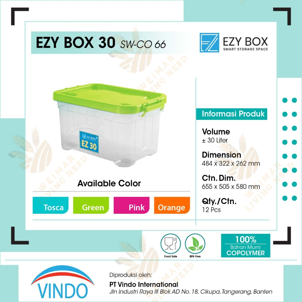 Jual Kontainer Box Ezy Box 30LT | Shopee Indonesia
