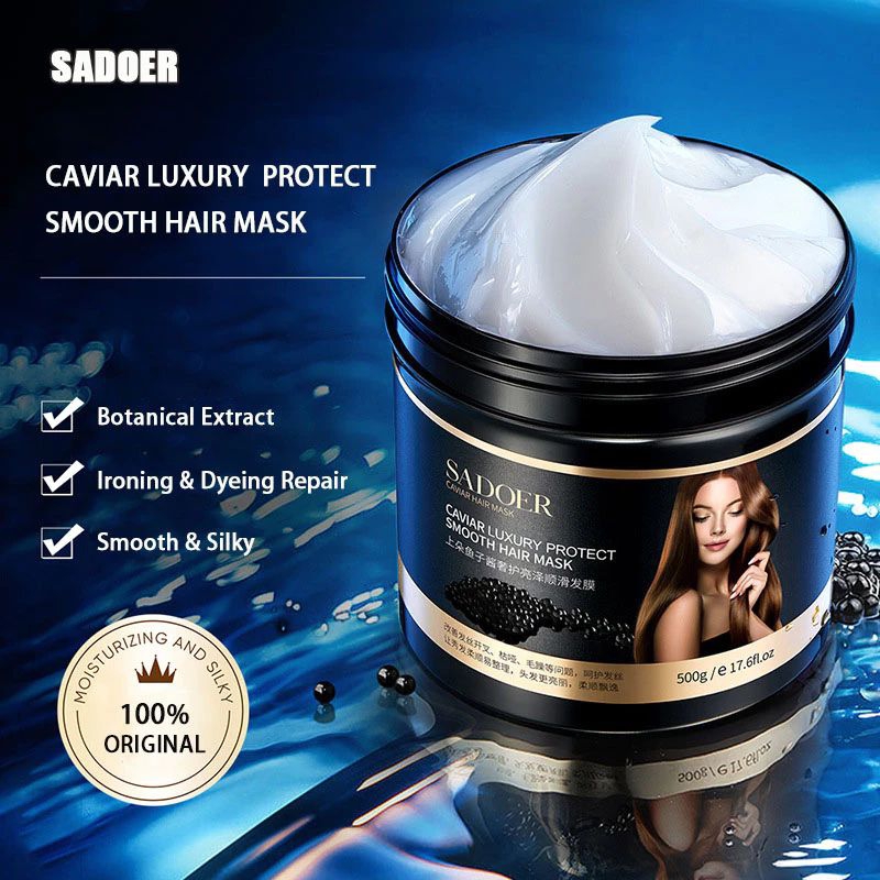 Jual SADOER Carviar Luxury Protect Smooth Hair Mask 500 ml Smooth Keratin / Masker Shopee