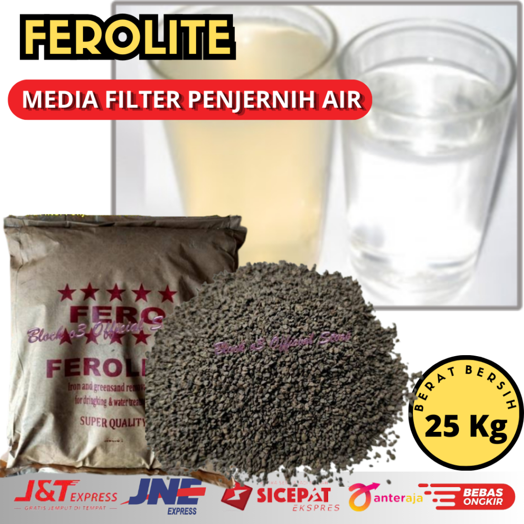 Jual filter air laut keruh kuning ferolite media filter air aquarium