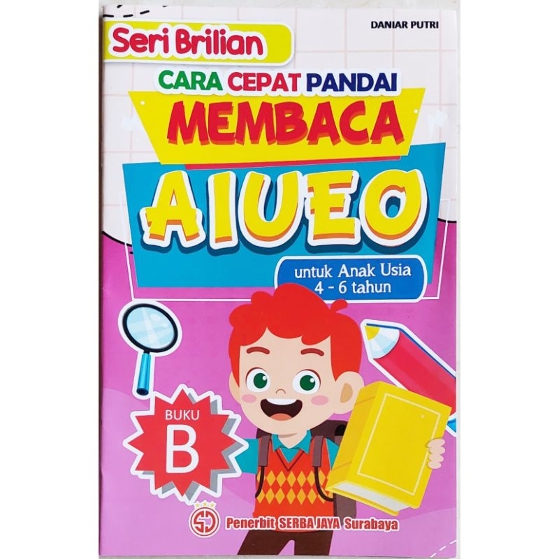 Jual Buku Anak Seri Brilian Cara Cepat Pandai Membaca AIUEO Buku B ...